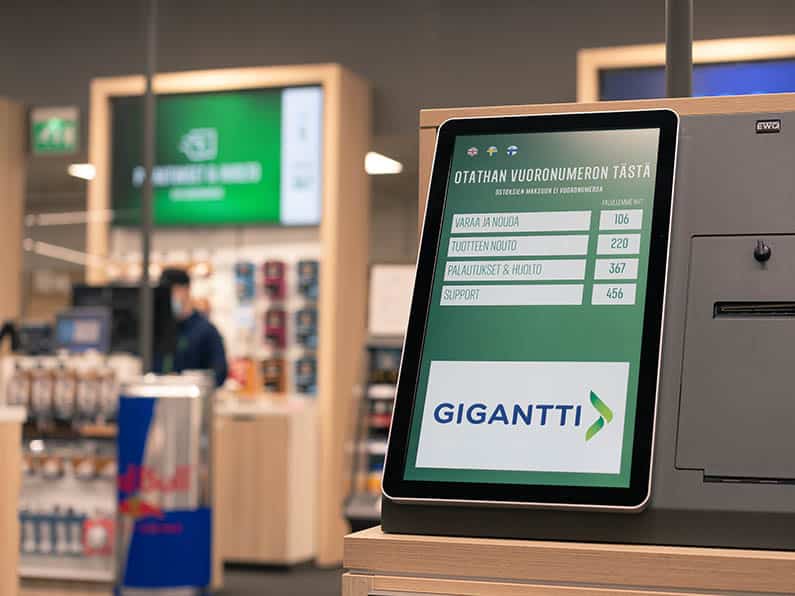 Mobiilijonottamisen ansiosta asiakas voi poistua muualle myymälään tekemään ostoksia ja odottamaan vuoroaan, jolloin heräteostoksia tulee tehtyä enemmän.